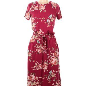 Red Floral Dress